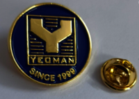 Dye Lapel Pin - Color: Blue And Gold