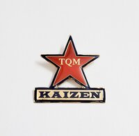 Star Lapel Pin - Color: Red And Gold