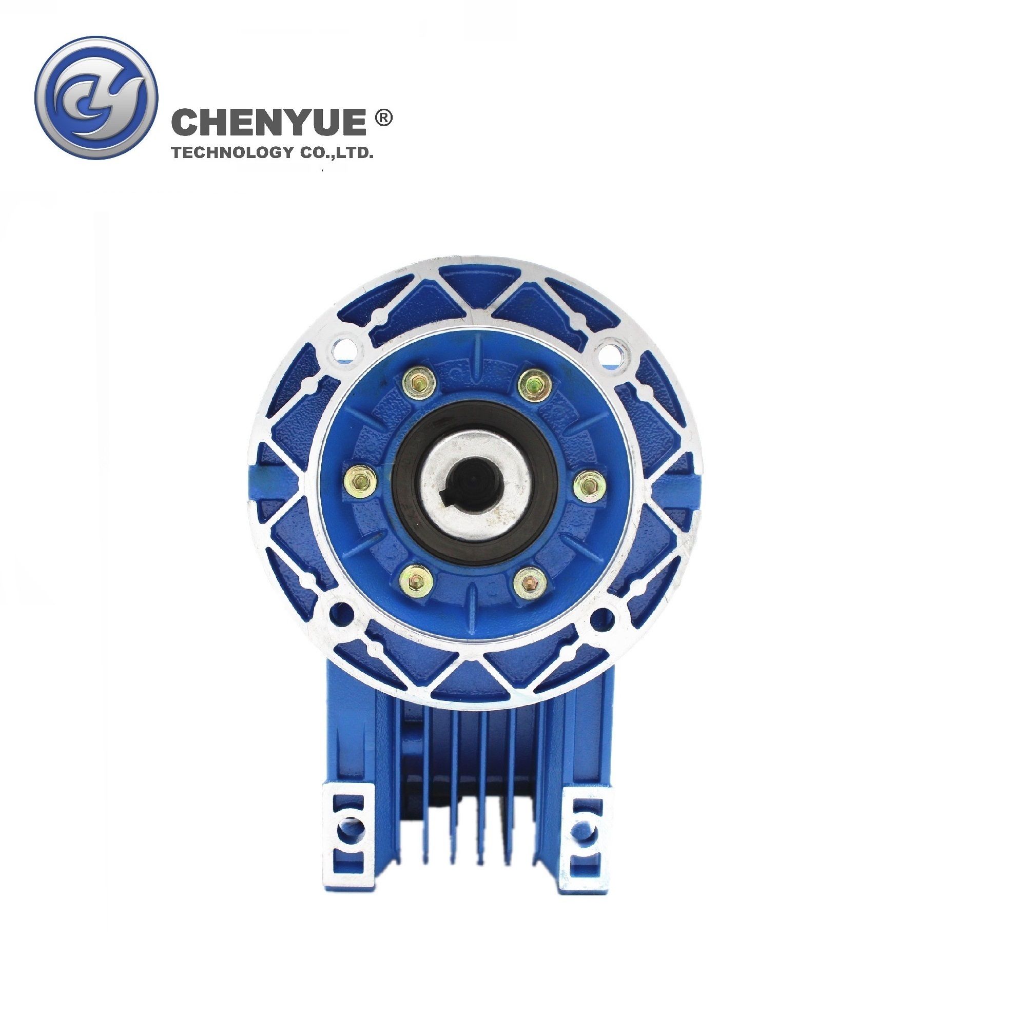 CHENYUE Worm Gearbox NMRV75 NMRV075 Input 19/22/14/24/28mm Output 28mm Speed Ratio from 5:1 to 100:1 Speed Reduction Free Maintenance