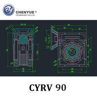 CHENYUE Worm Gearbox Reducer NMRV 90 Sliver Suppliers Input19/22/24/28mm Output 35mm Speed Ratio from 5:1 to 100:1 Free Maintenance