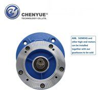 CHENYUE High Torque Big Output Hole Worm Gearbox CYPC80 Input19mm Output19mm Non-integral Speed Ratio from 2:1 to 5:1 Free Maintenance