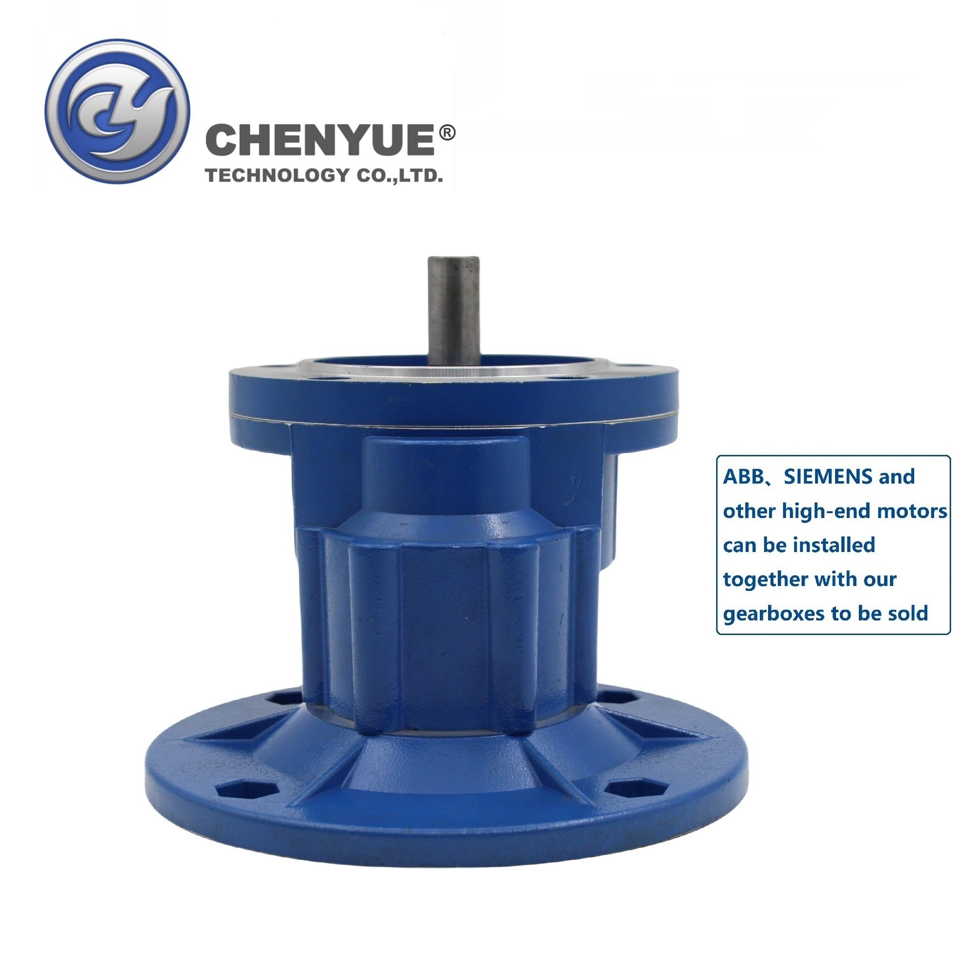 CHENYUE High Torque Big Output Hole Worm Gearbox CYPC80 Input19mm Output19mm Non-integral Speed Ratio from 2:1 to 5:1 Free Maintenance