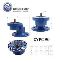 CHENYUE High Torque Big Output Hole Worm Gearbox CYPC90Input24mm Output19mm Non-integral Speed Ratio from 2:1 to 5:1 FreeMaintenance