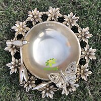 Decorative Urli Lotus leaf for Diwali decor Living room decorative for Centre table, Diwali Gift, Housewarming gift