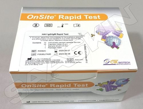 CTK Biotech OnSite HAV IgG/IgM Rapid Test CE