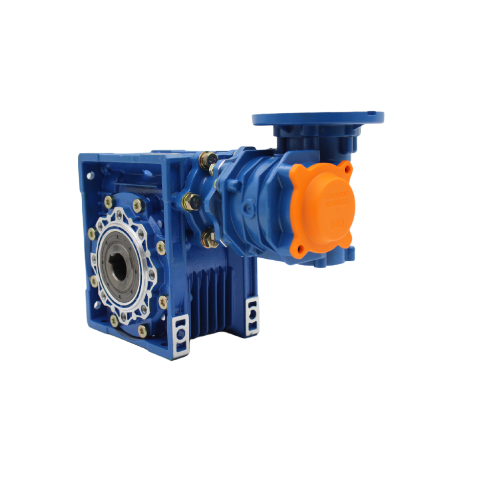 Blue Chenyue Double-Stage Worm Gear Reducer Cyvf40 + Cyrv63 Speed Ratio From 300:1To8000:1 Customizable