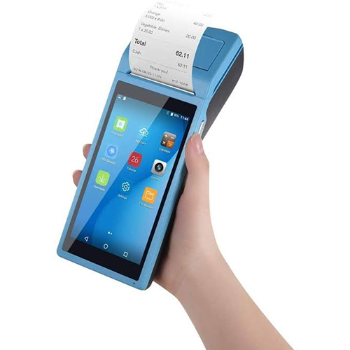 Blue Android Pos Machine
