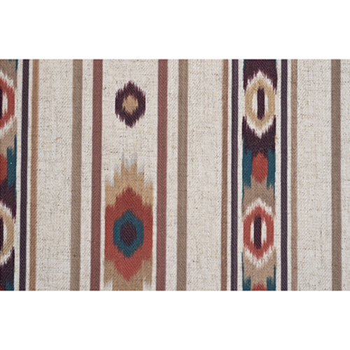 Ikkat Vertical Curtain Fabric - Color: Multicolor