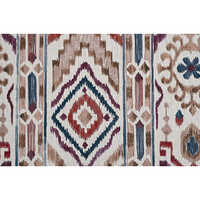 Ikkat Floral Curtain Fabric