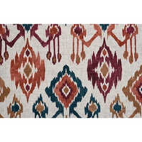 Ikkat Print Curtain Fabric - Feature: Washable