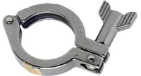 Ss 304 Tri-clamp Fitting - Stainless Steel, Round Shape, Silver Color | Hygienic Connection For Easy Disassembly And Cleaning