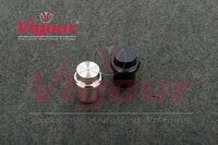 Stylish Cabinet Knobs, Drawer Pulls, Knobs For Dresser Drawers, Drawer Knobs Handle, Kitchen Knobs Vdh-133 - Metal, Standard Size, Black Silver, Glossy Finish | Anti Corrosion, Surface Mount, Smooth Surface