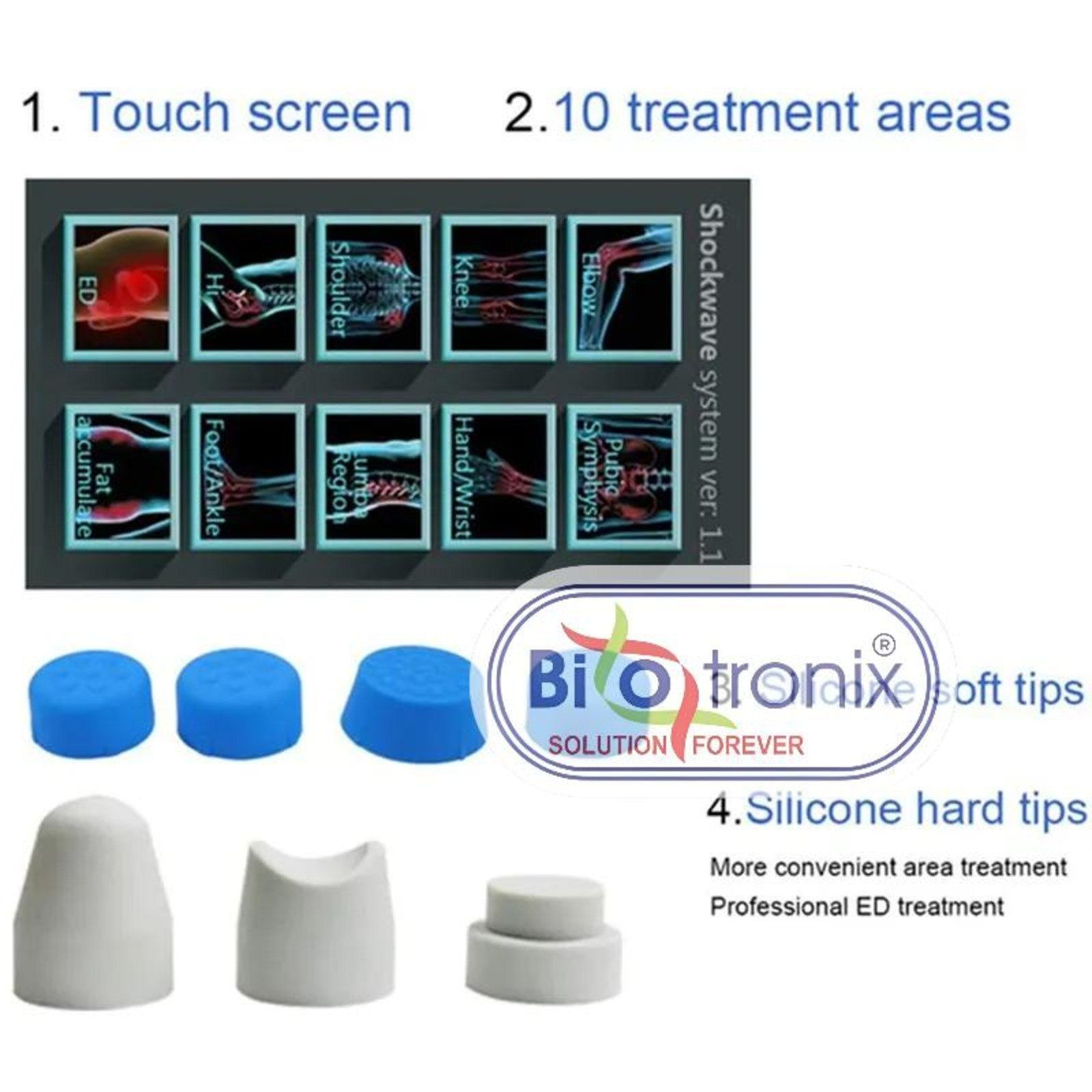 Shockwave Therapy Machine SW18 Model, For Hospital  Portable digital pain relief device