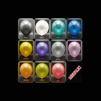 Round Metallic Balloon - Multicolor, Normal Air Filling , Plain Design, Non-toxic Material Ideal For Any Celebration Or Event