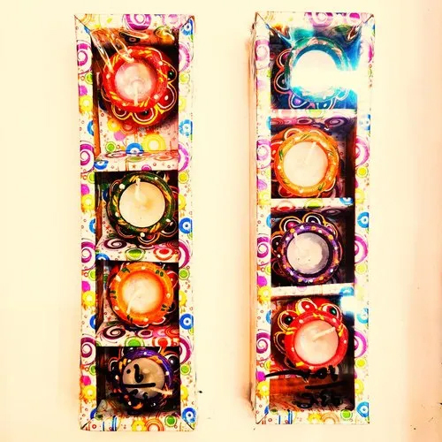 Fancy Unscented Multicolor Tea Light Candle