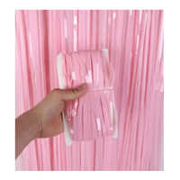 Birthday Party Fancy Ribbon - Reversible Polyester, Plain Pink | Versatile For Decorations And Gift Wrapping