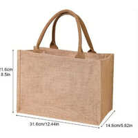 Corporate Jute Bags - Jute Material, Standard Size, Brown Color | Eco-Friendly, Printed Pattern, Flexiloop Handle for Shopping