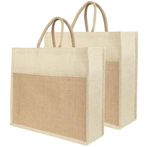 Off White Jute Bags