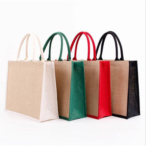 Available In Many Colors Stylish Jute Shopping Bags