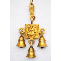 "luxurious Brass Metal Handicraft Stylish Maa Laxmi Bell " - Color: Yellow