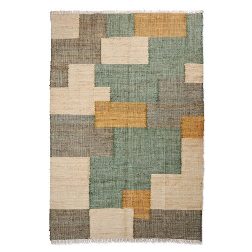 Cotton Jute Kilim Rug - Color: Multicolor