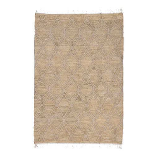 Handmade Cotton  Jute Kilim Rugs - Color: Multicolor