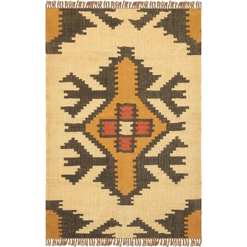 Sustainable Wool Jute Kilim Rug