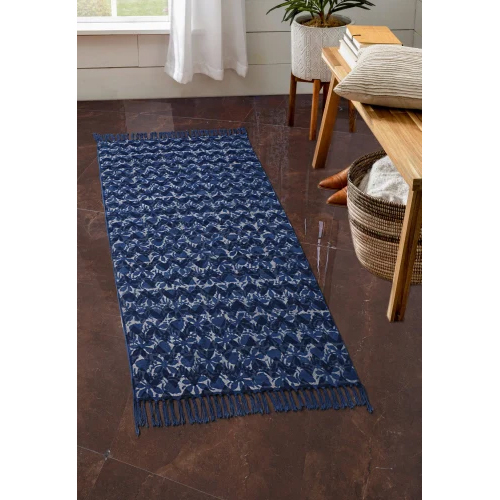 Block Printed Cotton Rugs Handmade Rug Dhurrie Carpet