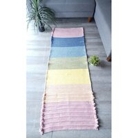 Herbal Cotton Yoga Mat - 5 Millimeter Thickness, Multicolor Plain Pattern, Anti-slip Feature, Hand Washable, Eco-friendly Design
