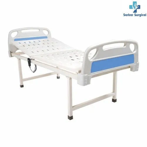 White & Blue Abs Panel Hospital Semi Fowler Bed