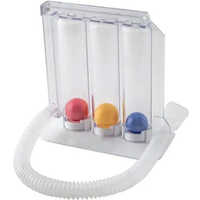 3 Ball Spirometer - Abs Chamber With Pe Ball & Mouthpiece, Eva Tubing | Application: Hospital, Color Code: White