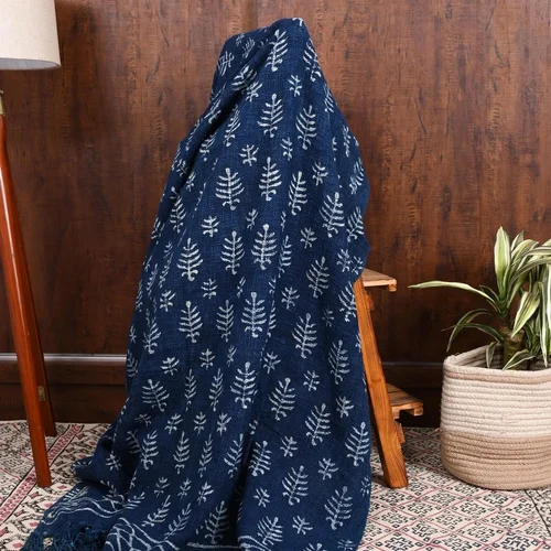 Block Printed Cotton Throw