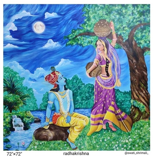 Radha Krishna Painting