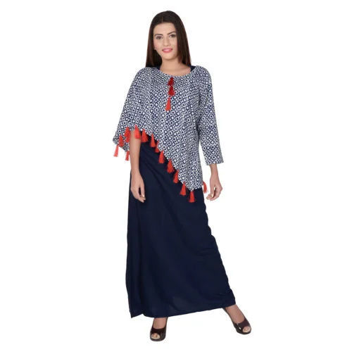 No Fade Ladies Party Wear Rayon Kurti