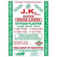 Jk Modi Maha Laxmi Gypsum Plaster - 25 Kilograms | High-quality, Coated Surface Treatment, Versatile For Wall Finishing And Fireproofing