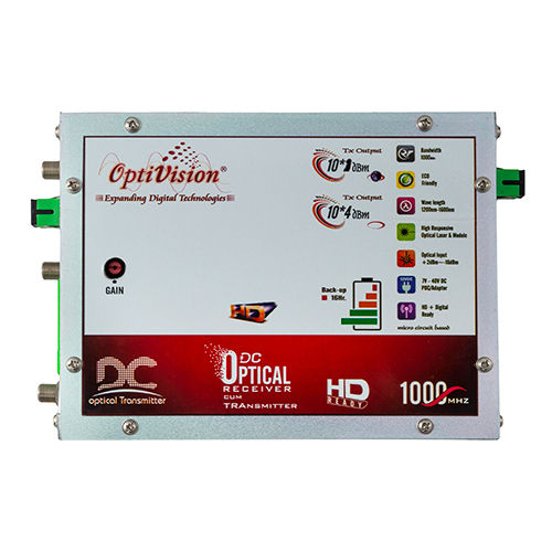 10Dbm Dc Optical Receiver Cum Transmitter With Battery Backup Application: Industrial