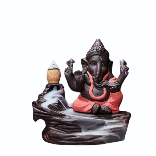 Pink Ganesh Backflow Smoke Fountain