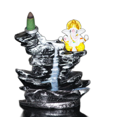 Polyresin Ganesha Smoke Fountain