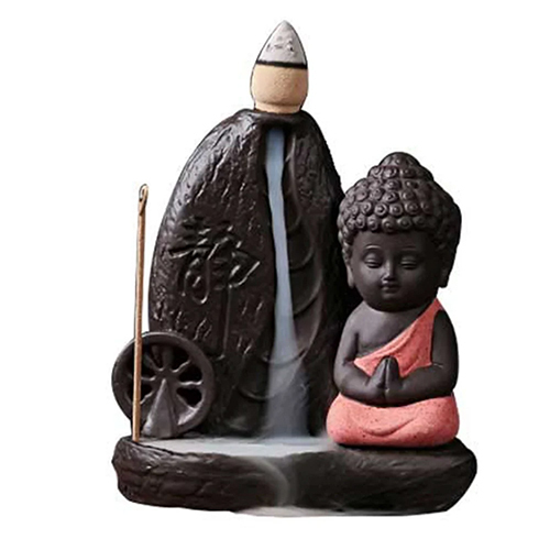 Smoke Buddha Fountain Statue