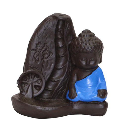 Polyresin Smoke Buddha Fountain Statue