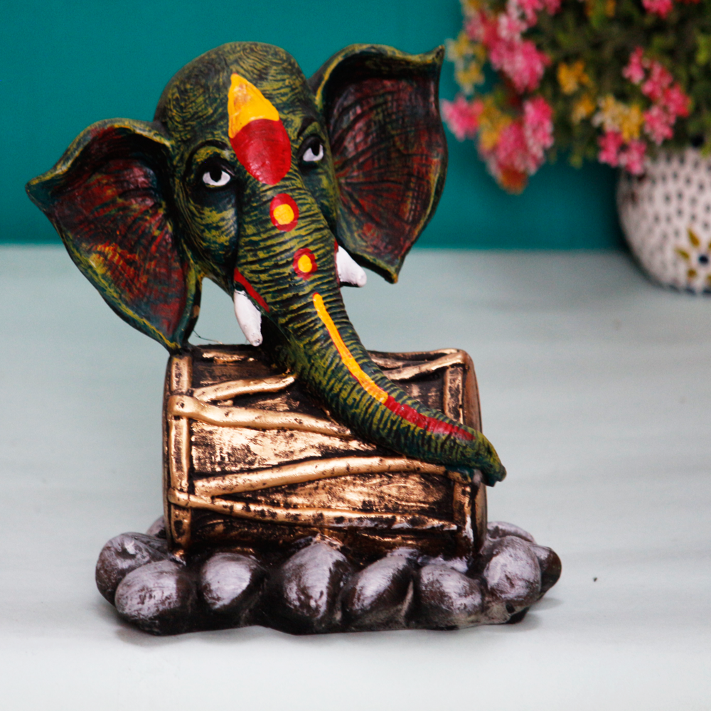 Polyresin Ekdanta Lord Ganesh Statue