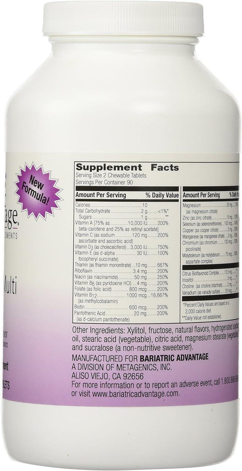 Bariatric Advantage Essential Multivitamin Without Iron