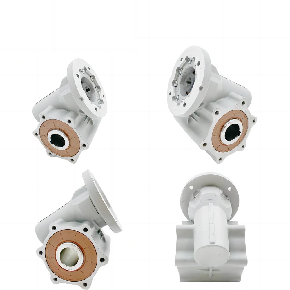 Chenyue Special Speed Reducer Waterproof Worm Gearbox Cyxrv60 Input 14 Output 30mm Speed Ratio From 10:1 To 30:1 For Automatic Car Washing - Color: Gray