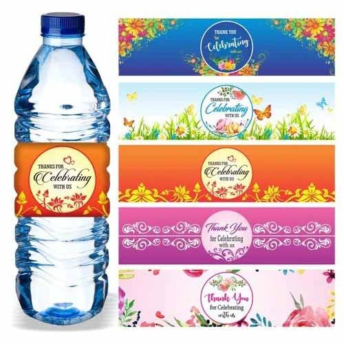 Water Bottle Sticker Label