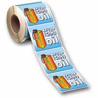 Roll Form Sticker Labels Printing - Paper/pvc/polyester, Custom Size, Multicolor | Oil Resistant, Uv Resistant, Waterproof, Tear Proof, High Gloss/soft Touch Finish