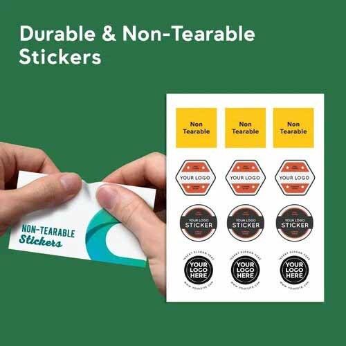 Non Tearable Sticker