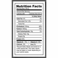 Food Label Sticker