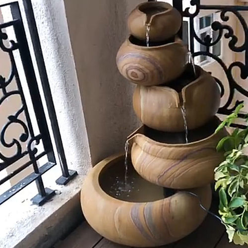 Stone Indoor Water Fountain For Home Decoration Power Source: Electric