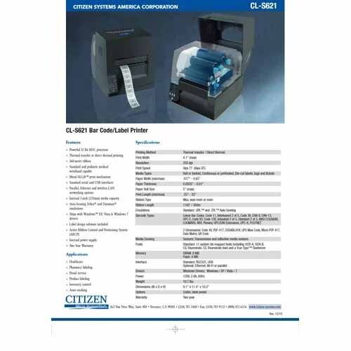 Tsc Barcode Label Printer