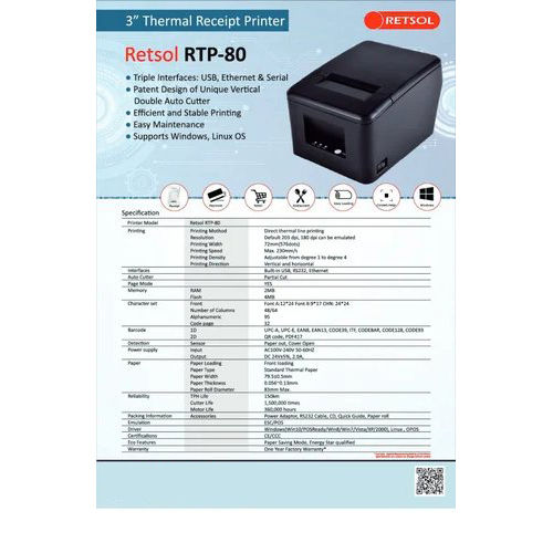 Receipt Thermal Printer